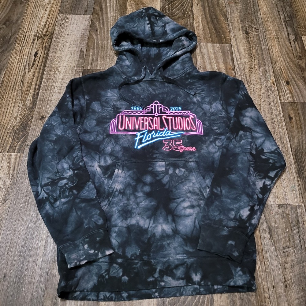 Universal Studios Florida 35 Years Tie-Dye Pullover Hoodie Women's XS